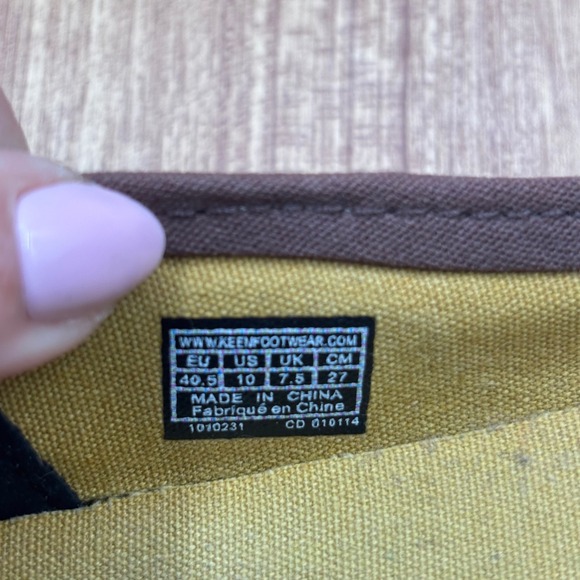 Keen Harvest Mary Jane Flats Gray Polka Dot Womens 10 Canvas Hook Loop Shoes - Picture 8 of 8